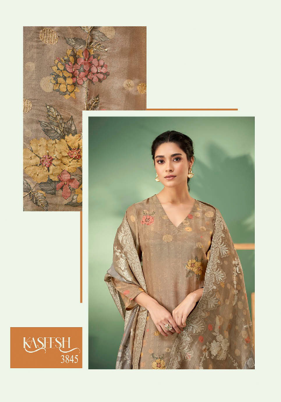 Kaseesh By Sahiba Simmer Tissue Printed Dress Material Wholesale Market In SUrat